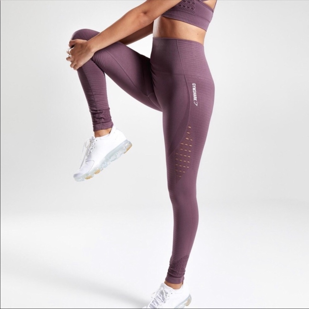 Gymshark Seamless Energy Leggings - Purple Wash
